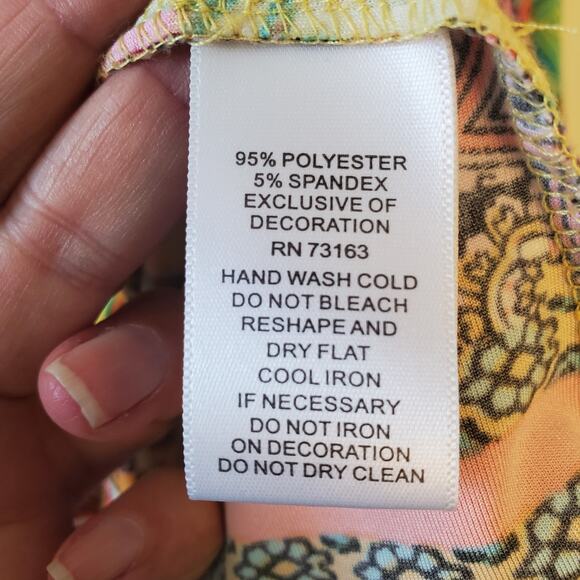 Melissa Paige Womens Shirt Top Beaded Neckline Blouse Sz 4XL 3/4 Sleeve V Neck - Picture 8 of 12